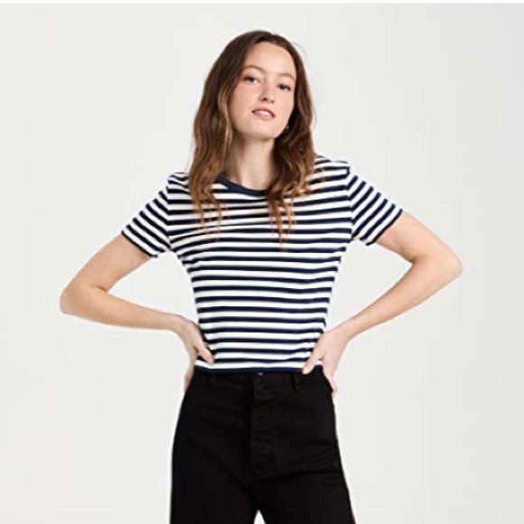 denimist Tops - Denimist stripped baby tee- NWT